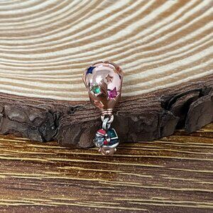 Two-tone Santa Claus in Hot Air Balloon Charm